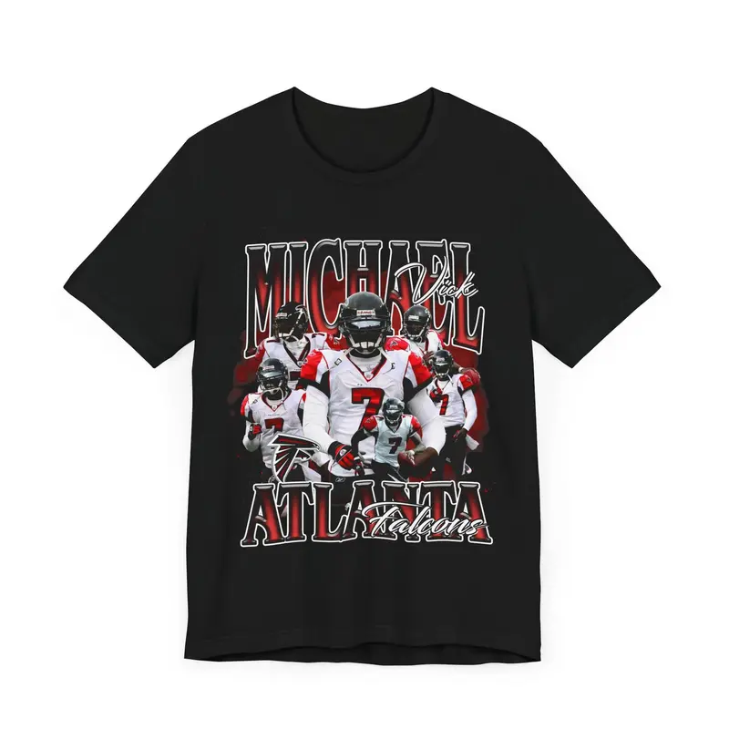Vintage 90s Football Style T-Shirt MICHAEL VICK Unisex Graphic Tee Shirt
