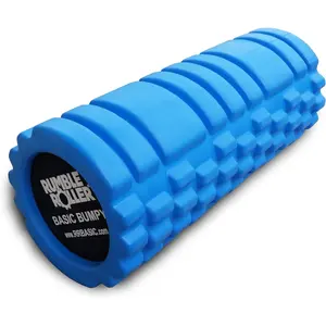 RumbleRoller Basic Bumpy Foam Roller, Solid Core EVA Foam Roller with Grid/Bump Texture for Deep Tissue Massage and Self-Myofascial Release