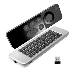 Wireless Air Mouse Remote Control, with VoiceControl, Gesture Control, Keyboard, Infrared, andLearning Functions Usb Charging Hdmi Connector