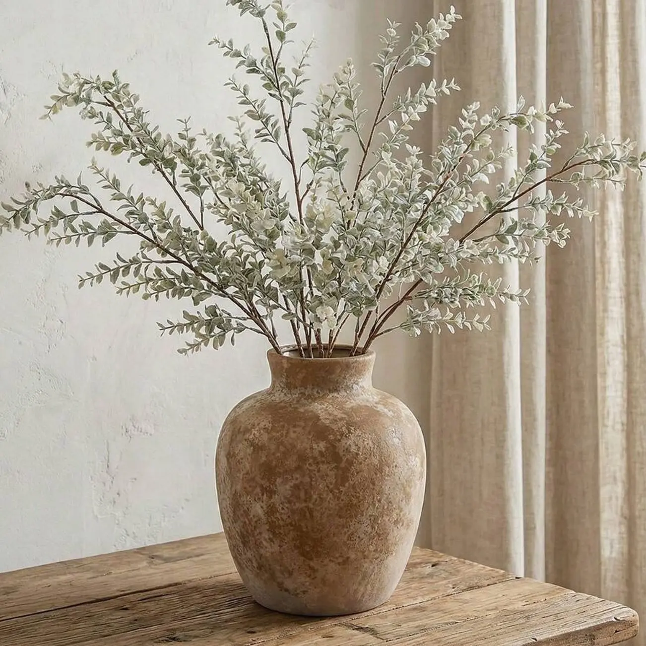🏺 6 Inch Vintage Ceramic Vase, Rustic Red Clay Decorative Vase For Living Room, Dining Table, Spring Home Decor And Displays.