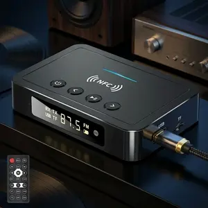 Bluetooth 5.0 Audio Adapter Transmitter Receiver HiFi 3-in-1 with AUX Optical USB RCA for Home Theater Car Stereo Wireless Audio Converter