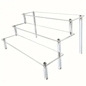 Multi-layer perfume rack storage box, multi-layer cupcake stand, large transparent display riser for displaying perfume, large model display stand, and collectibles organizer stand