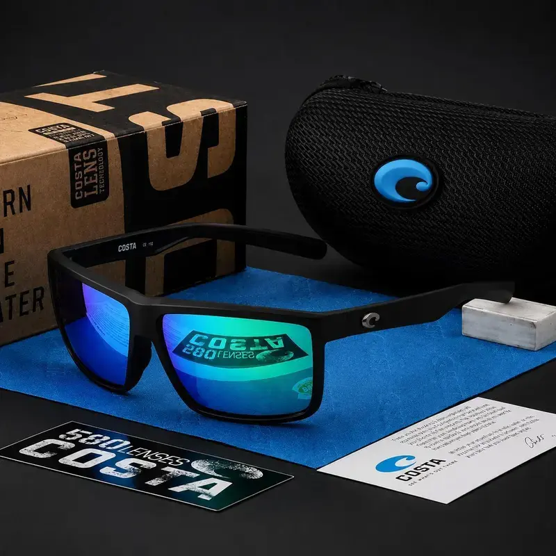 New Full Box Costa Del Mar Rinconcito Polarized Sport Sunglasses UV Protection Fishing Driving Outdoor Shades for Men Women