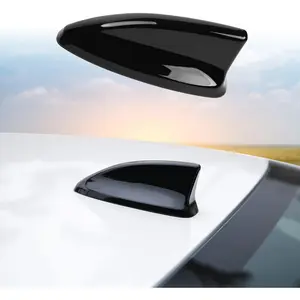 for 11th Gen Civic Accessories Antenna Topper Car Shark Fin Cover Exterior Decoration Compatible with Honda Civic 2022 2023 2024 2025 -Glossy Black