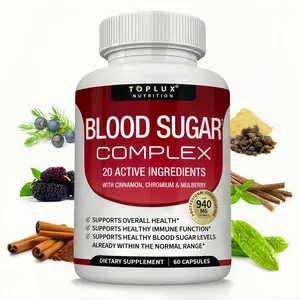 Blood Sugar Complex 20 Vitamins & Minerals Support Overall Health Natural Edible Supplement