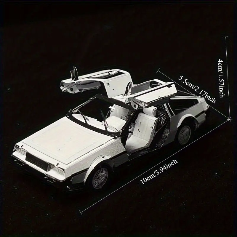 DIY Metal Puzzle Model Classic Batmobile 3D Retro-Futuristic Car Stress-Relieving Handmade Puzzle No Glue Required Ideal Birthday Gift