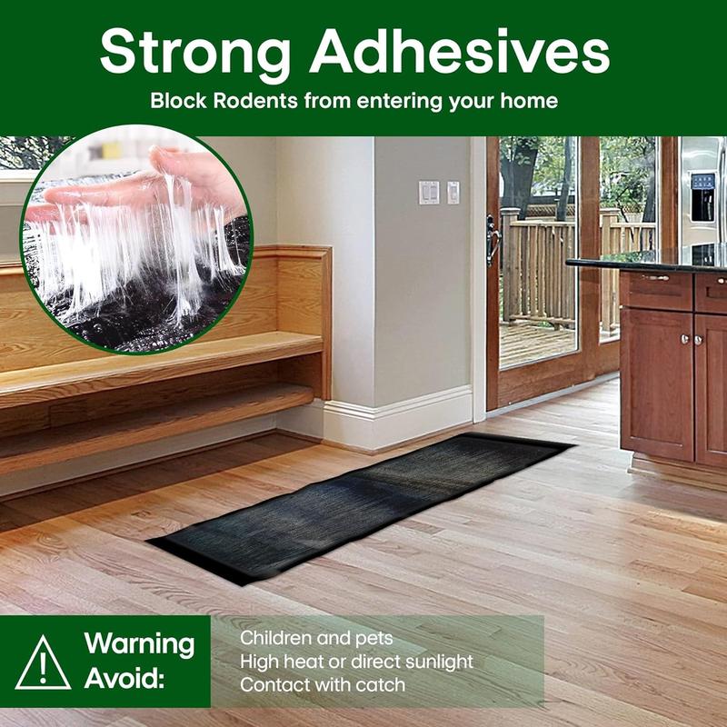 47 Inch Heavy Duty Rodent Glue Barrier  - Industrial Strength Mouse Sticky Roll for House, Garage & Warehouse
