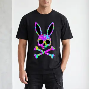Bunny Skull Crossbones T-Shirt – Easter Faith Rabbit Design, Faith Rabbit V3 DesignComfort Colors Adult Heavyweight Tee, Unique Gift