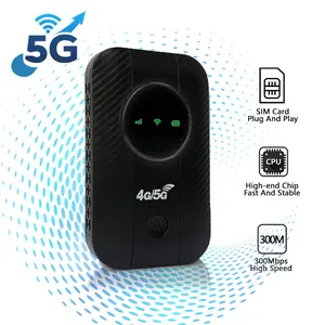 5G/4G LTE Portable Wireless WiFi Hotspot,300Mbps,10 Devices Connections,2100mAh Battery,Pocket WiFi for Travel,Home,Car,RV,Camping