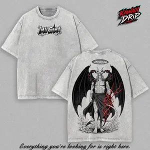 Imu Sama One Piecee T-Shirt, Saint Nerona Imu Graphic Tee, One Piecee Elbaf Arc Villain Shirt, Final Saga Imu Sama Manga Graphic T Shirt, Vintage Washed Anime Streetwear Tee, One Piecee Dark King Imu Shirt, Soft Cotton Unisex Anime Fan T-Shirt