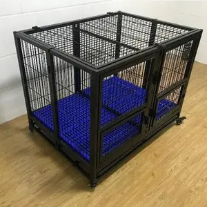 43inch Iron double door stackable Dog Cage