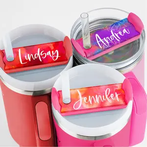 Stley Name Plate, Personalized Stley Tumbler Name Plates, Stley Cup Accessories, Colorful Custom Name Tags for 40 Oz 30 Oz 20 Oz