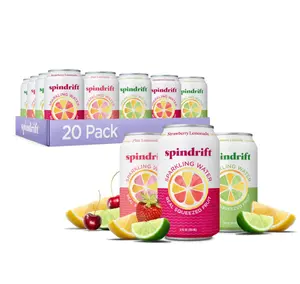 Spindrift Lemonade 3 Flavor Variety 20 Pack,12 Fl Oz (Pack of 20)