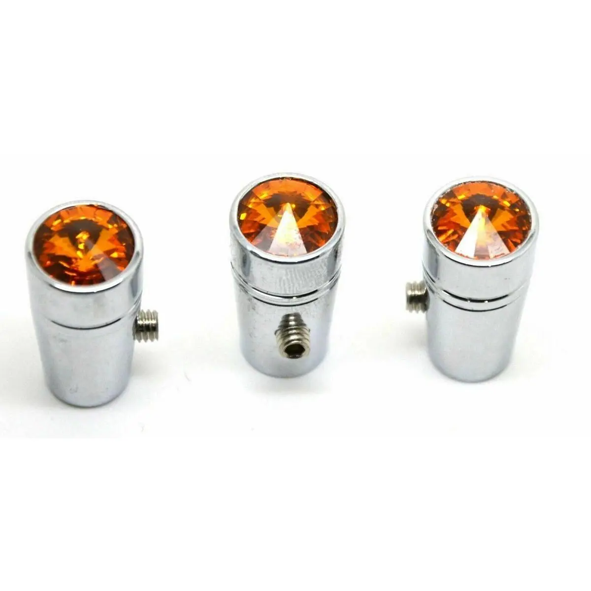 3-Pack Mini Toggle Switch 1" Extension with Amber Crystal for Peterbilt 379 359