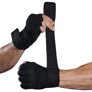 Mens Workout Gloves for Weight Lifting - Exercise Gloves for Men Women With Wrist Wrap Support, Palm Protection and Grips - Sport Daily Use
