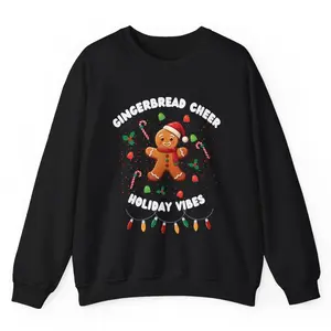 Christmas Sweatshirt - Gingerbread Vibes
