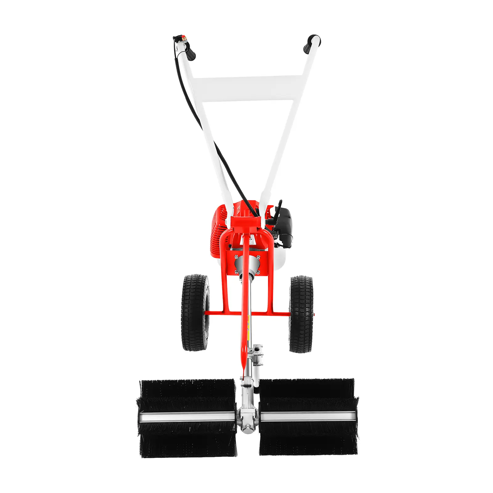 Gas Powered Leaf Sweeper 43cc 60cm Cleaning Path 1.7HP Push Lawn Sweeper for Outdoor Yard Garden