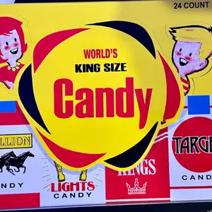 Original Candy Cigs - 1 Pack of Kings Stallion Lucky Lights Victory or Target Cigs Nostalgic 1980s Candy World's King Size Candy