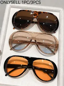 Women's Shield Frame Glasses, Modern Frames Sunglasses, Classic Y2K Retro Style, Elegant Gyaru Design, Comfortable Fit for All Face Shapes, Versatile Fashion Accessory, Classic Shades, Trendy Shades