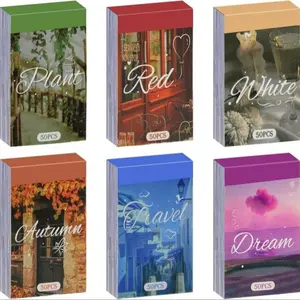 Landscape Life Series Sticker Book, 6 Sets Scrapbooking & Stamping Supplies, DIY Decorative Sticker Book for Journaling Scrapbooking, Papercraft Book Handmade Crafts Diy Kit Art Stickers