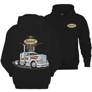 Peterbilt Semi Truck Graphic Hoodie, Sweatshirt, T-Shirt – Classic Peterbilt T-Shirt Style, Highway Hauler Unisex Hoodie, Retro Semi Truck Apparel, Trucker Gift Outfit