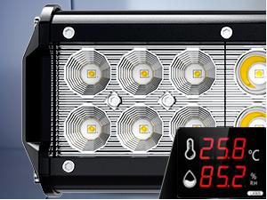 Nilight 12 Inch 72W Spot Combo Bar 2PCS 4 Inch 18W Flood LED Fog Lights with Off Road Wiring Harness 2 Leads tailgate light strip High lighting