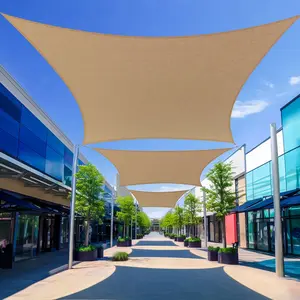 12x12 Ft Rectangular Sunshade Sail, 95% UV Protection, Breathable Outdoor Canopy, Reinforced Edges, Ideal for Patios, Pools, Gardens, Backyards