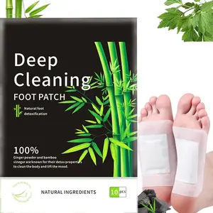Deep Cleaning Foot Pads, Foot Care Wellness, Natural Comfort Herbal, 5 Pairs Per Pack, Promotes Sleep, Solid Form, Non-Flammable, No Ca Prop 65