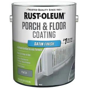 Rust-Oleum 239283 Porch & Floor Paint, Satin pack of 2