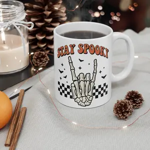 Stay Spooky Mug 11oz, Halloween Collection Mug, Spooky Halloween, seasonal mug, Retro Halloween Mug, ceramic drinkware Halloween mugs Beverage Classic Coffee Tea Cup Tea Cup