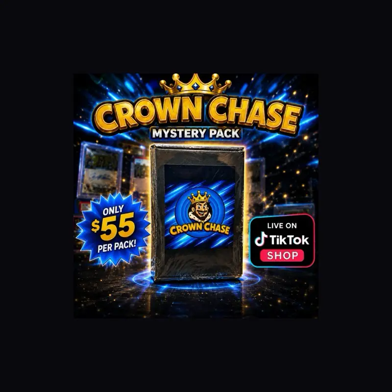 Crown Chase Premium Trading Card Pack - $55 Pack with 1 Premium Hit, No Trash, No Filler, Meets Quality Standards
