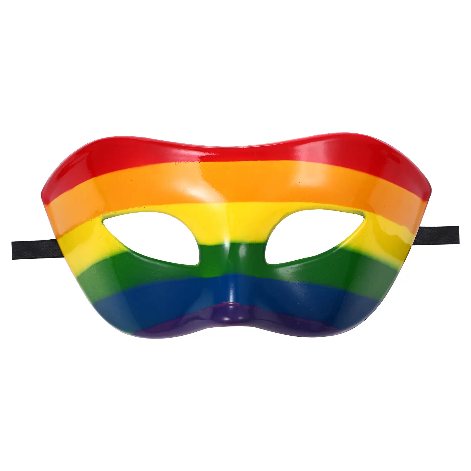 Men's OIDEA Retro Plastic Venetian Mardi Gras Mask - Lightweight, Traditional, Comfortable Flower Rainbow Design with Strap, 1-Size Party Accessory for Halloween Cosplay, Face Covering Decoration, Accessories