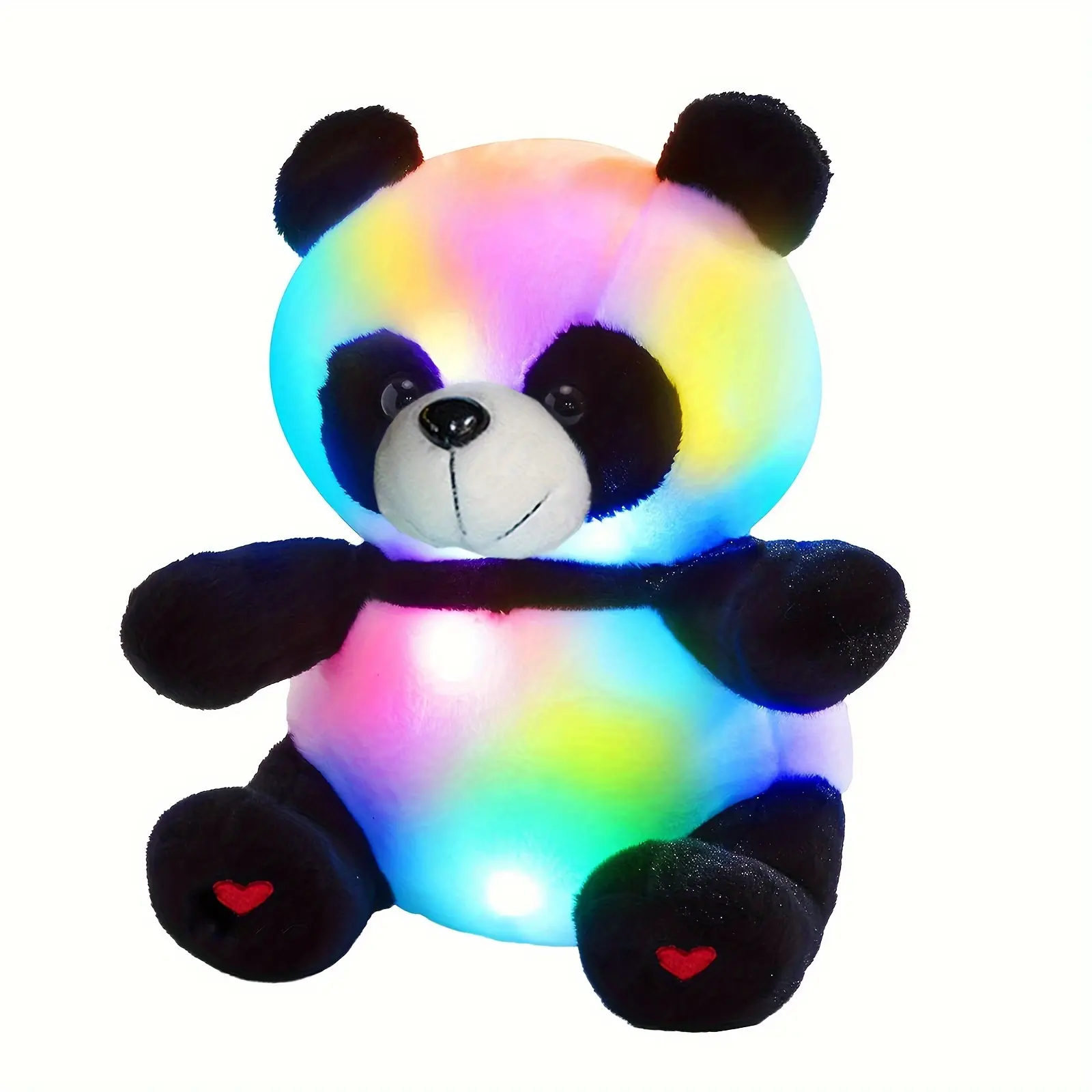 Glow-In-The-Dark Luminous Panda Plush Toy, Soft Stuffed Animal, Huggable Stuffed Animal, Cute Stuffed Animal, Kawaii Stuffed Animal, Soft Adorable Stuffed, Perfect Birthday Gift & Room Decor for Kids, Ideal for Halloween & Christmas, Huggable Collectible