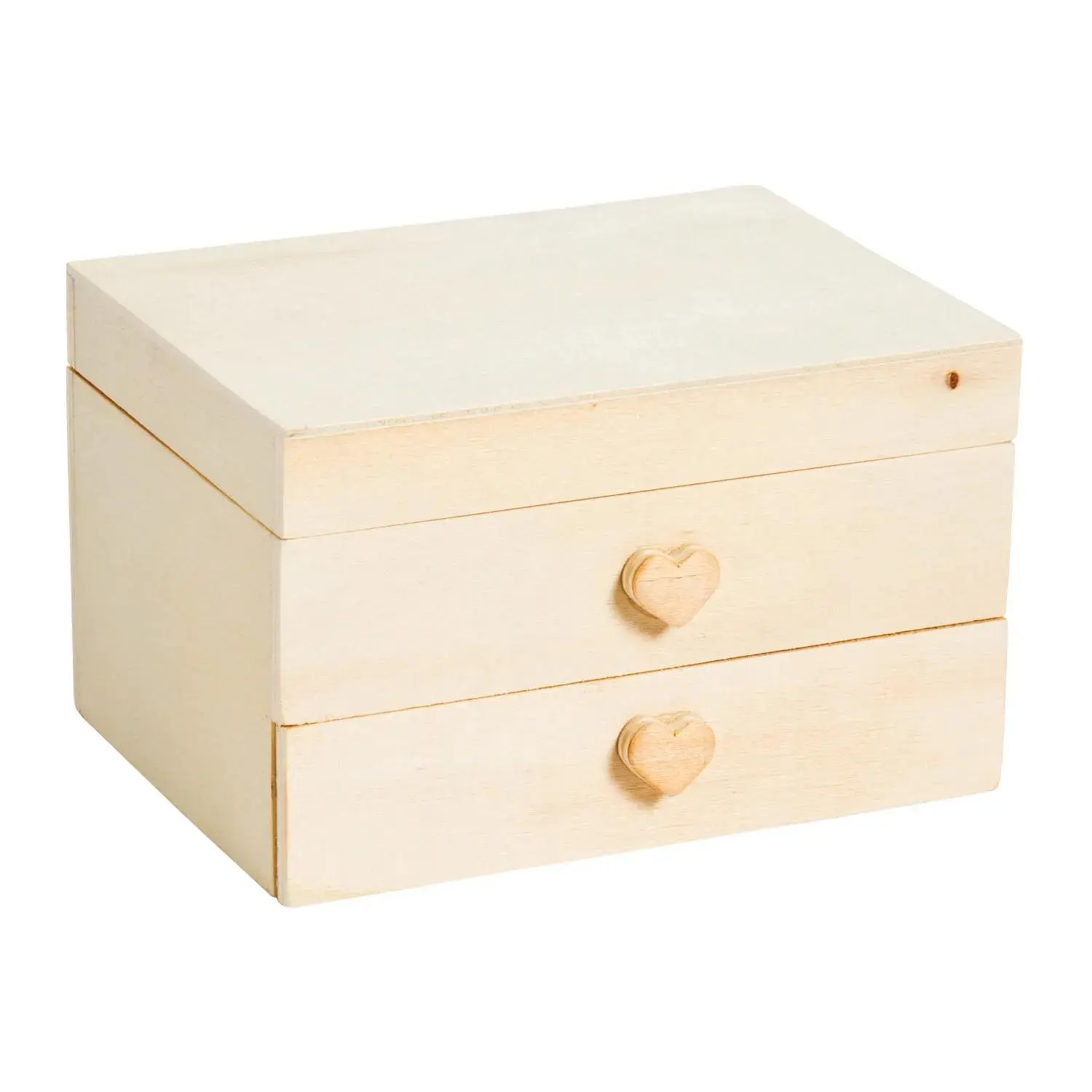 5" x 3" DIY Design Your Own Unfinished Wood Jewelry Boxes - 12 Pc.