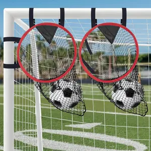 Soccer Goal Target for 2 count, 16-in Top Bins Soccer Target Goal for Corner  Accuracy , Easy to Attach and Detachable, Portable Soccer Goal with Carry Bag for Teens and Adults