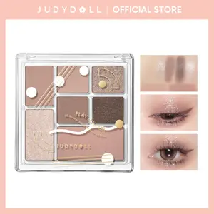JUDYDOLL Play Color ALL-IN-ONE Eyeshadow Palette, High Pigment, Long-Lasting, Soft Pink Neutral Eye Makeup, Matte & Shimmer Finish, Nude Eye Shadows, Smokey Makeup, Velvety Smooth, Cosmetics, Valentines Day Gift, New Year