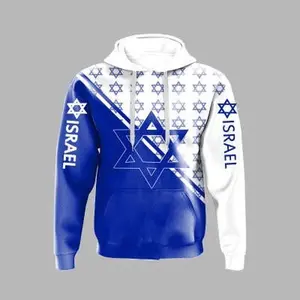 Israel Hoodie Pullover w/ Pockets Menswear Tops Man