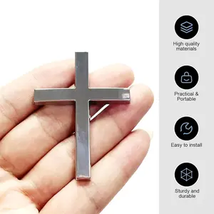 Grateful Jesus Cross Sticker - High-Quality, Portable, Easy-to-Install, Sturdy Cross Religious Decorations for Outdoor and Home Faith Decor