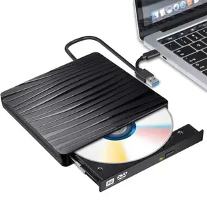 New Ultra-Thin Portable External DVD Drive, USB 3.0 Type-C Interface, Plug-And-Play CD/DVD Player, Compatible with Laptops, Desktops, Windows, Linux, Macos