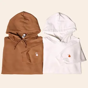 Custom Embroidery Initial Heart Hoodie - Embroidered Couples Outfit - Fabric