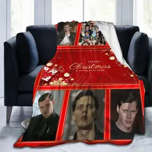 Bill Skarsgard Fleece Blanket for Couch - Chrismas Throw Blanket Lightweight Bill Skarsgard Merch Super Soft Cozy Luxury Bed Blanket Microfiber and Throws for Sofa