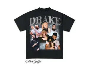 Drake Bootleg Shirt Black, Vintage Rap Hip Hop Tee Drake, Heavy Cotton Tee, Drake Bootleg T Shirt, Vintage Graphic Tee, Her Loss