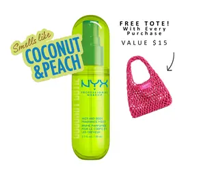 [NEW] Coconut Cutie Fat Oil Hair & Body Fragrance Mist, Lightweight & Non-Sticky, 4 scents, Vegan, NYX Professional Makeup