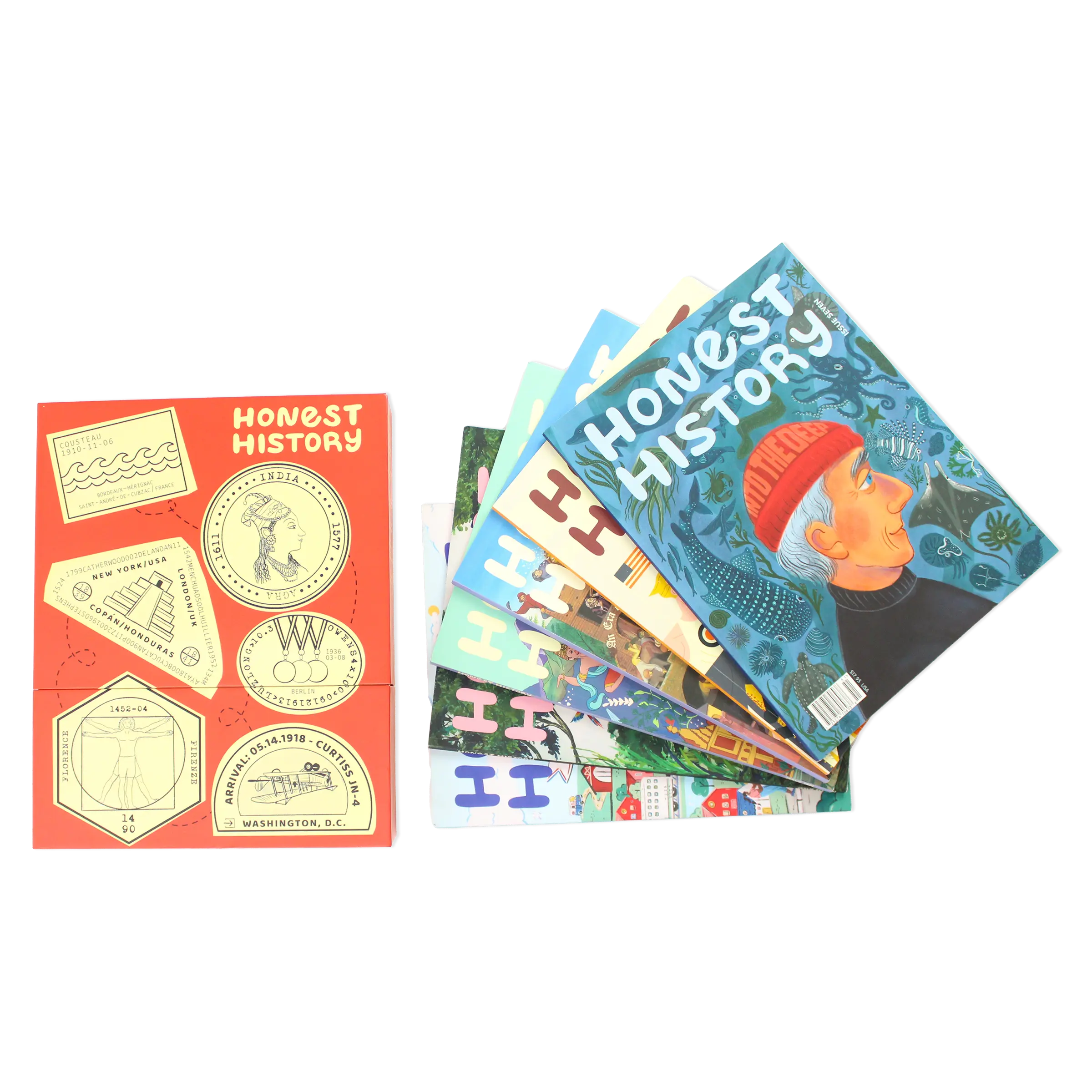 Honest History Capsule Collection No. 2 Featuring Issues 7-12 of Engaging Stories From the Past for Kids