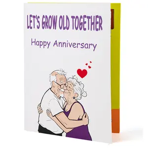 Funny Anniversary Card with Sound & Shaking Motion – Hilarious Interactive Gift for Husband, Wife, Couple, Parents, Mom, Dad, Grandparents