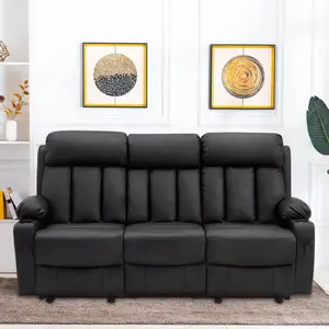 Power Reclining Sofa with Heat and Massage, Faux leather 6077 Power Reclining Sofa with Heat and Massage, Faux leather 6077