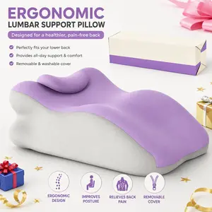 Memory Foam Pillow, Ergonomic Design, Supports Neck, Back, Leg Areas, Compatible with Face-Down Reading pillow, Comfortable and Soft Fabric, Removable, Suitable for Home, Bed, Sofa, Living Room Scenarios