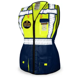 KwikSafety SHERIFF Class 2 Safety Vest for Women (RELAXED FIT) ANSI OSHA Compliant Hi Vis Work Gear - Model No.: KS3338