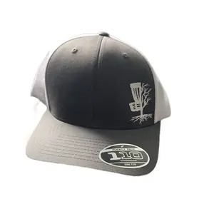 B-ill 6 panel custom premium vinyl disc golf tree hat
