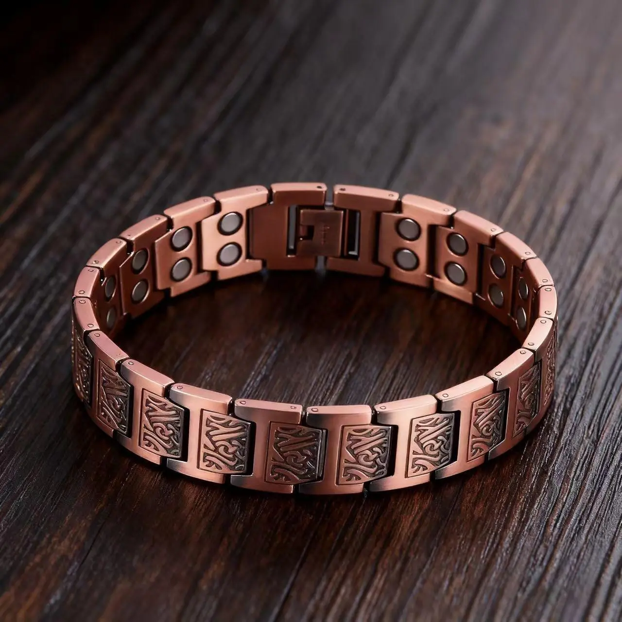 Men's Alloy Magnetic Link Bracelet with Adjustment Tool,  Durable Fit for Gym, Casual, Casual Attire - Ideal Gift for Men, Magnetic, Heavy Bracelet For Men, Strong Bracelet, Bracelets And Necklaces For Men